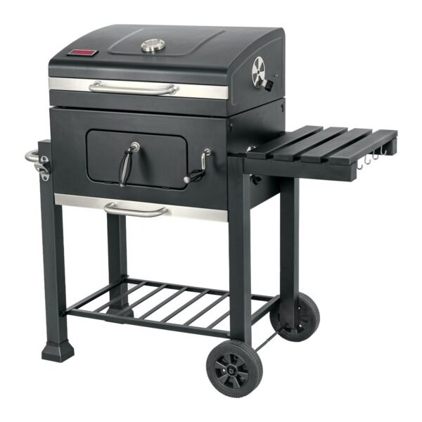 ASCA-24.jpg Asador de carbón de 24' con tapa, negro, FIERO