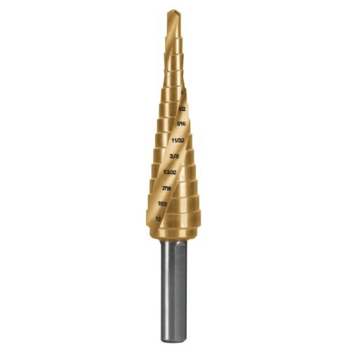 Broca escalonada titanio 13 escalones 1/8' a 1/2', EXPERT