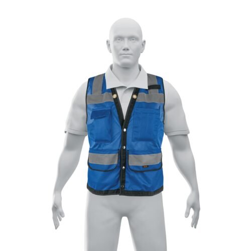 CHS-800A-M.jpg Chaleco seguridad reforzado azul con bolsas, M, EXPERT
