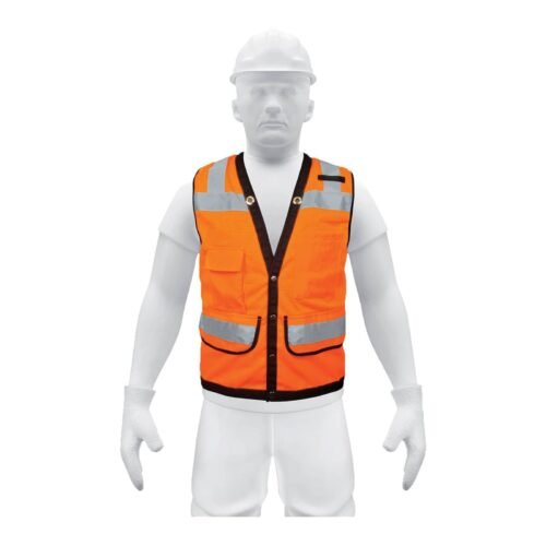 CHS-800N-XL.jpg Chaleco seguridad reforzado naranja con bolsas, EG, EXPERT