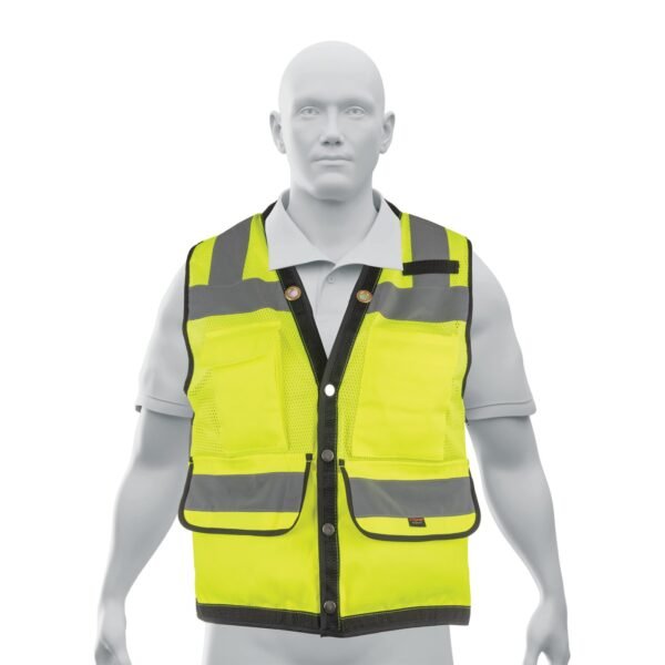 CHS-800V-M.jpg Chaleco seguridad reforzado amarillo con bolsas, M, EXPERT