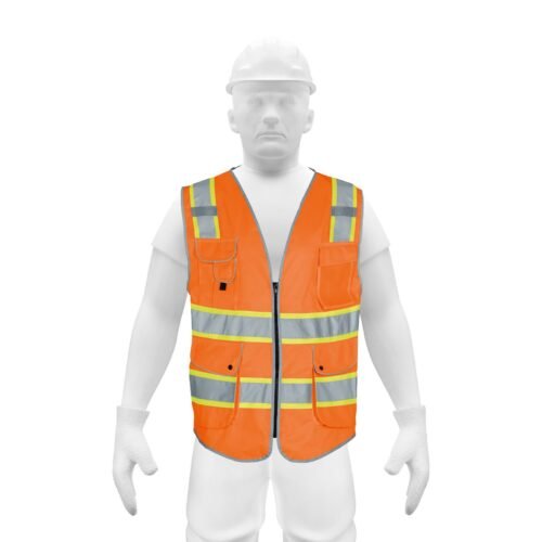 CHS-900N-M.jpg Chaleco de seguridad de alta visibilidad, naranja, M, EXPERT