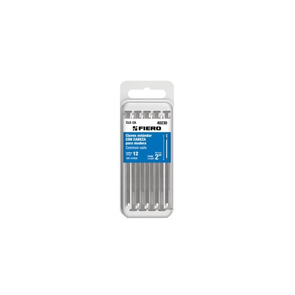 CLE-2A.jpg Blíster con 35 clavos estándar 2' con cabeza, FIERO