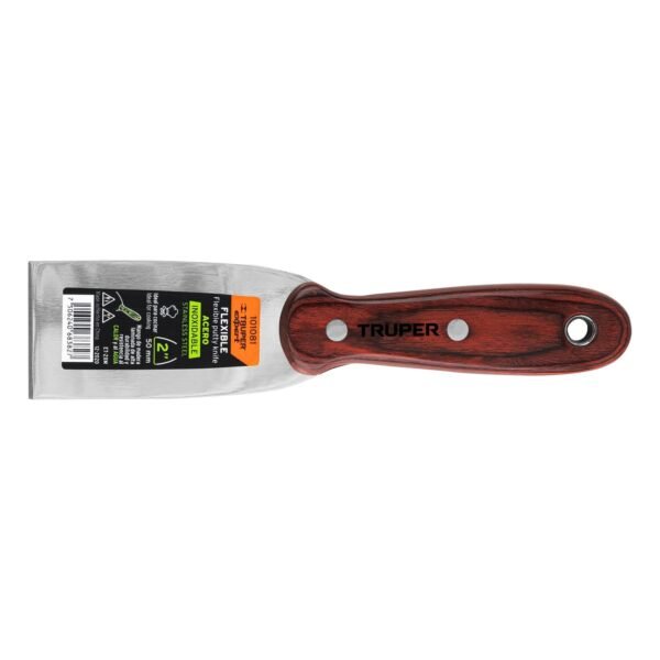 ET-2XM.jpg Espátula 2' Acero Inoxidable con Mango de Madera, ideal para trabajos de precisión en pintura, clave 101081 - Expert
