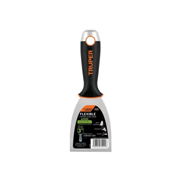 Espátula flexible 3' acero inoxidable, Comfort Grip, EXPERT