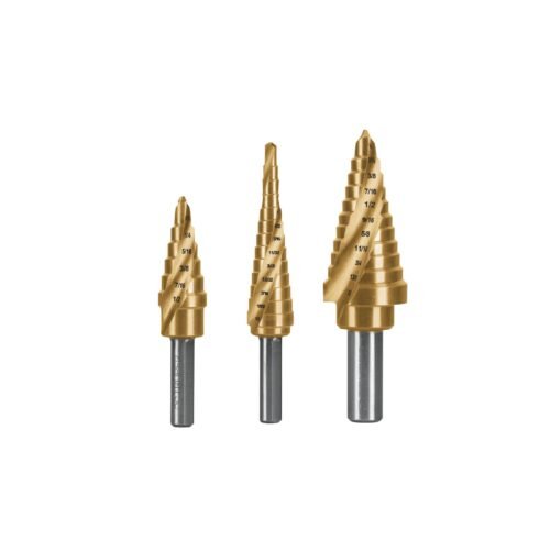 JBES-3X.jpg Juego de 3 brocas escalonadas de titanio, TRUPER EXPERT