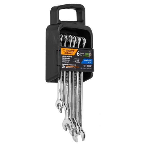 JC-6M.jpg Juego de 6 llaves combinadas extralargas pulidas mm, EXPERT