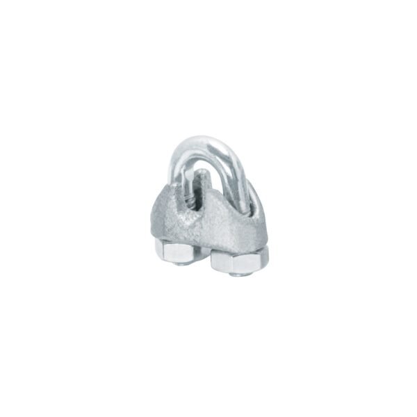 Blíster c/2 nudos (perros) de hierro p/cable de 3/16', FIERO