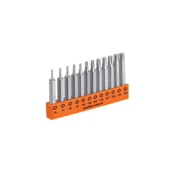 P12-2T.jpg Juego de 12 puntas torx combinadas largo 2', TRUPER EXPERT