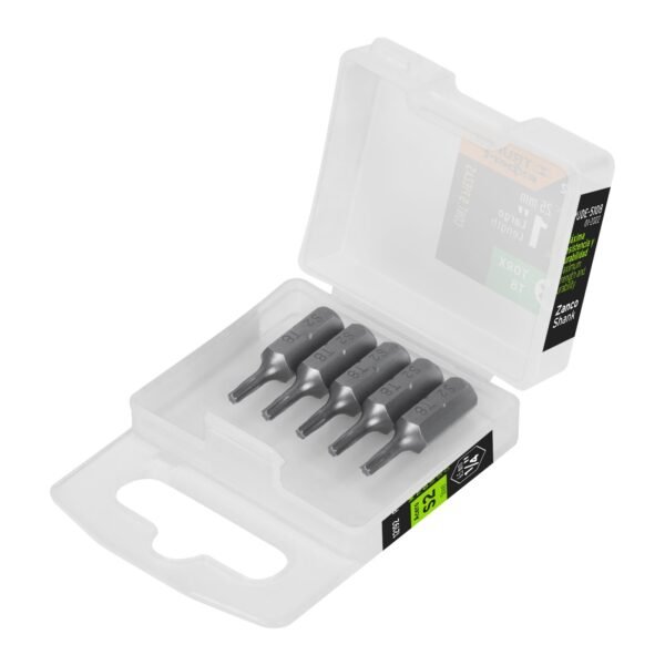 Estuche con 5 puntas torx T8 largo 1', TRUPER EXPERT