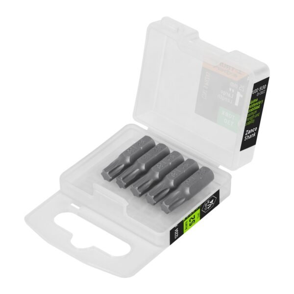 Estuche con 5 puntas torx T30 largo 1', TRUPER EXPERT