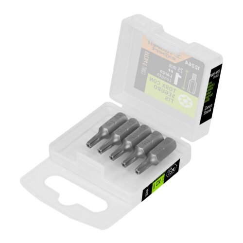 PUDE-6115.jpg Estuche con 5 puntas torx T15 con seguro largo 1', EXPERT