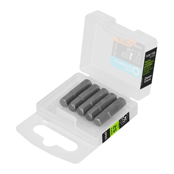 Estuche con 5 puntas hexagonales de 6 mm largo 1', EXPERT