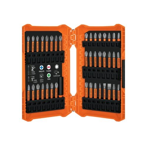 PUN-40IX.jpg Juego de 40 puntas de impacto mixtas largos 1' y 2', EXPERT