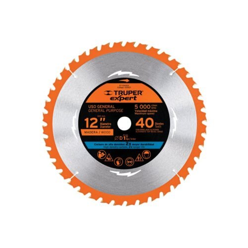 ST-1240EX.jpg Disco sierra 12' para madera, 40 dientes centro 1', EXPERT