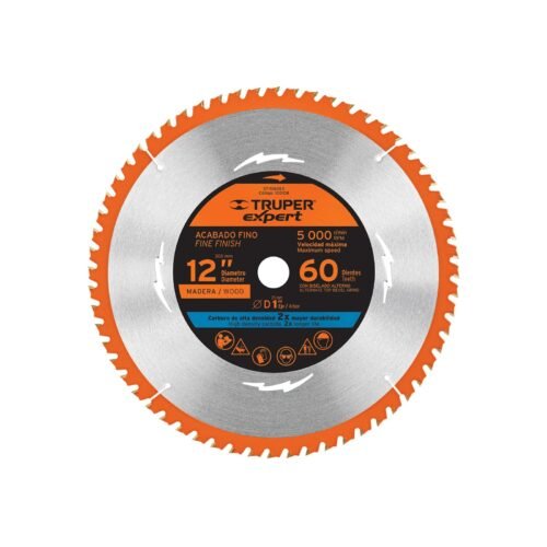 ST-1260EX.jpg Disco sierra 12' para madera, 60 dientes centro 1', EXPERT