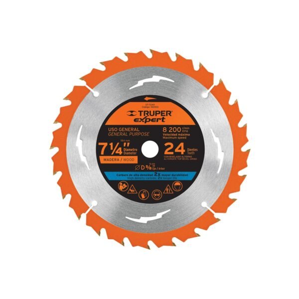 ST-724X.jpg Disco sierra 7-1/4' p/madera, 24 dientes centro 5/8', EXPERT