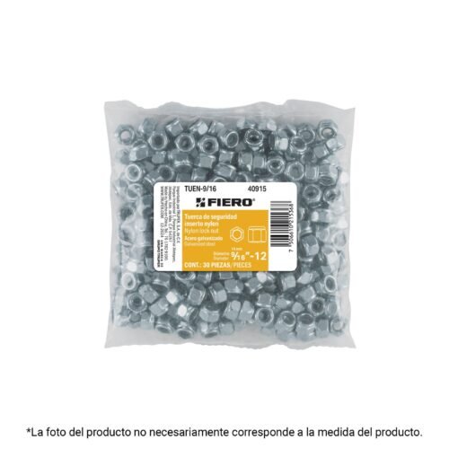 TUEN-7-8.jpg Bolsa con 10 tuercas de seguridad, 7/8' , FIERO